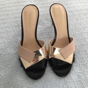Nine West mule heel sandals. Size 6
